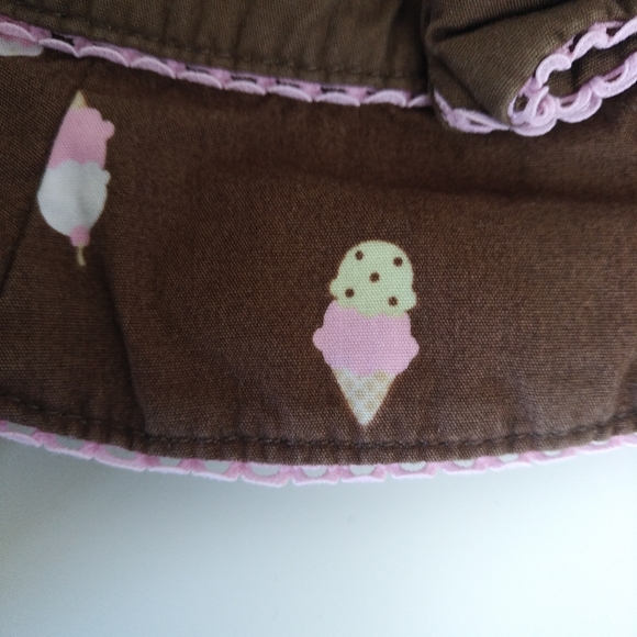 4/$20 Baby girl Gymboree ice cream sunhat 6 months - Picture 7 of 13